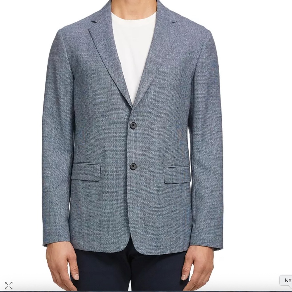 NWT Theory Clinton Margate Regular Fit Blazer Size 36R Space Multi 100% Wool